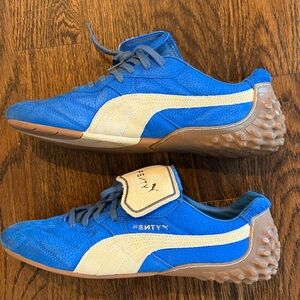 Puma Fenty Blue and Cream Sneakers